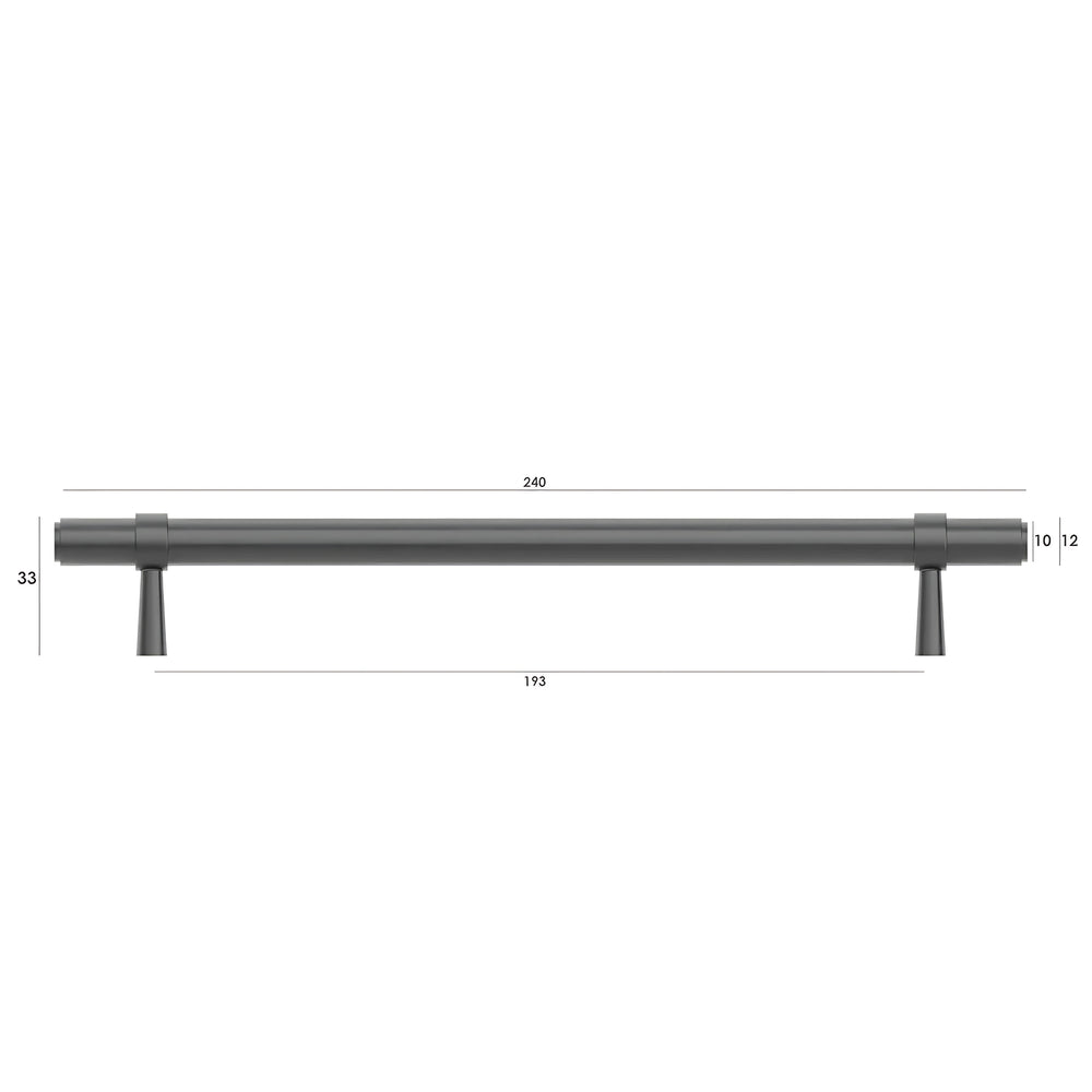 OTTI ASTOR HANDLE GUN METAL (MULTIPLE SIZES AVAILABLE)