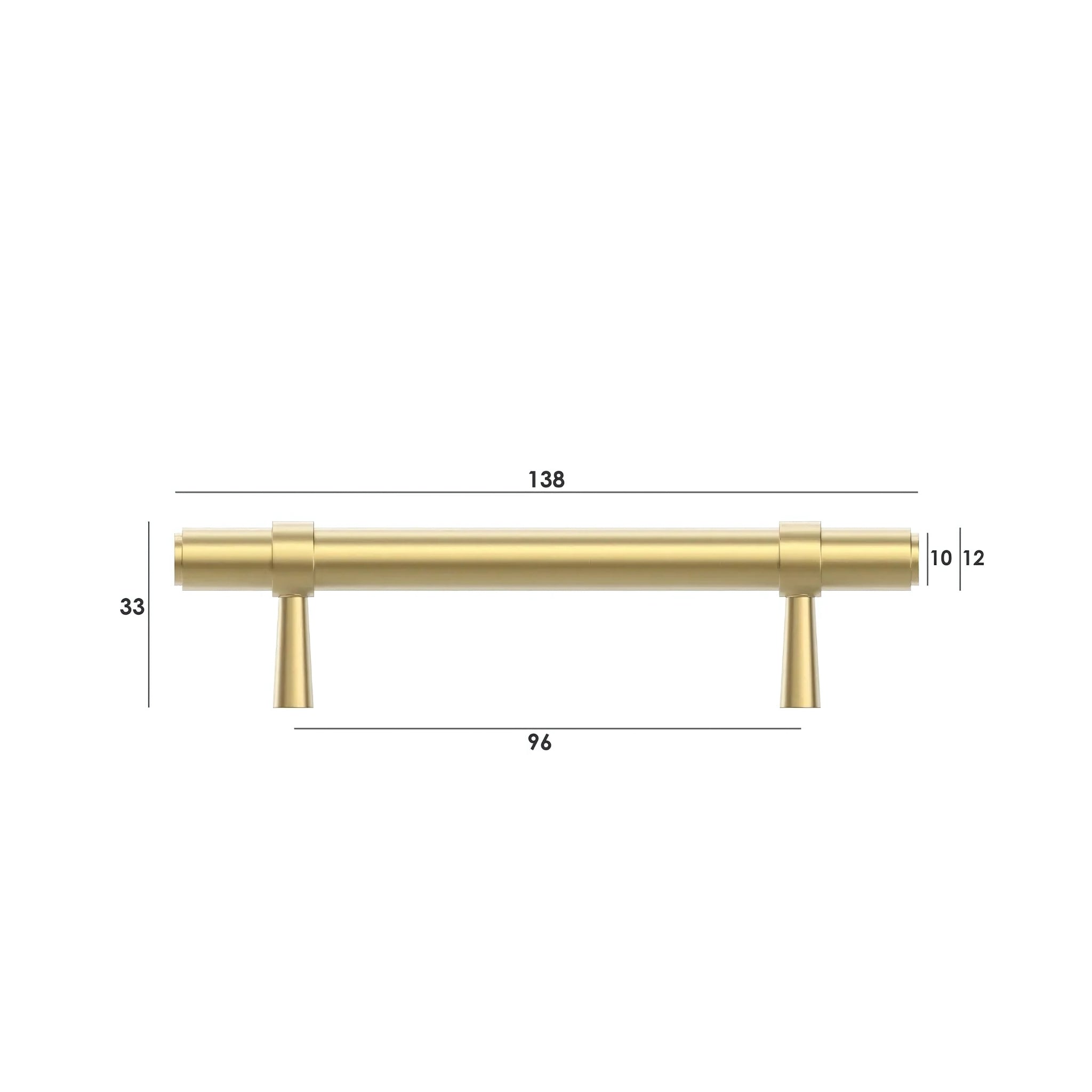 OTTI ASTOR HANDLE BRUSHED BRASS (MULTIPLE SIZES AVAILABLE)