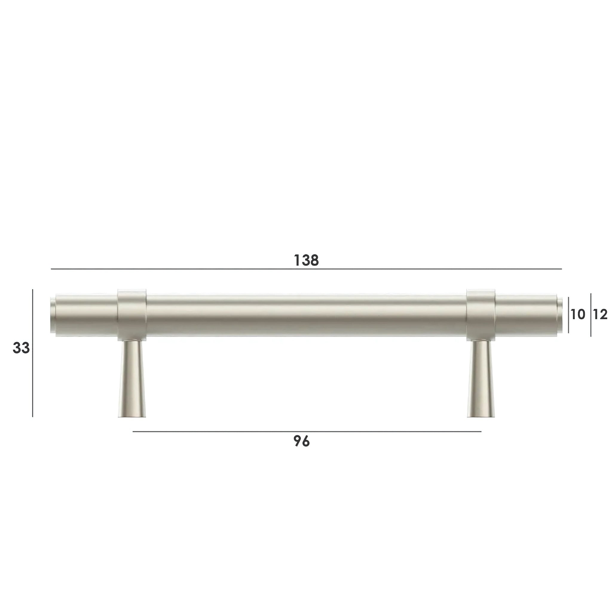 OTTI ASTOR HANDLE BRUSHED NICKEL (MULTIPLE SIZES AVAILABLE)