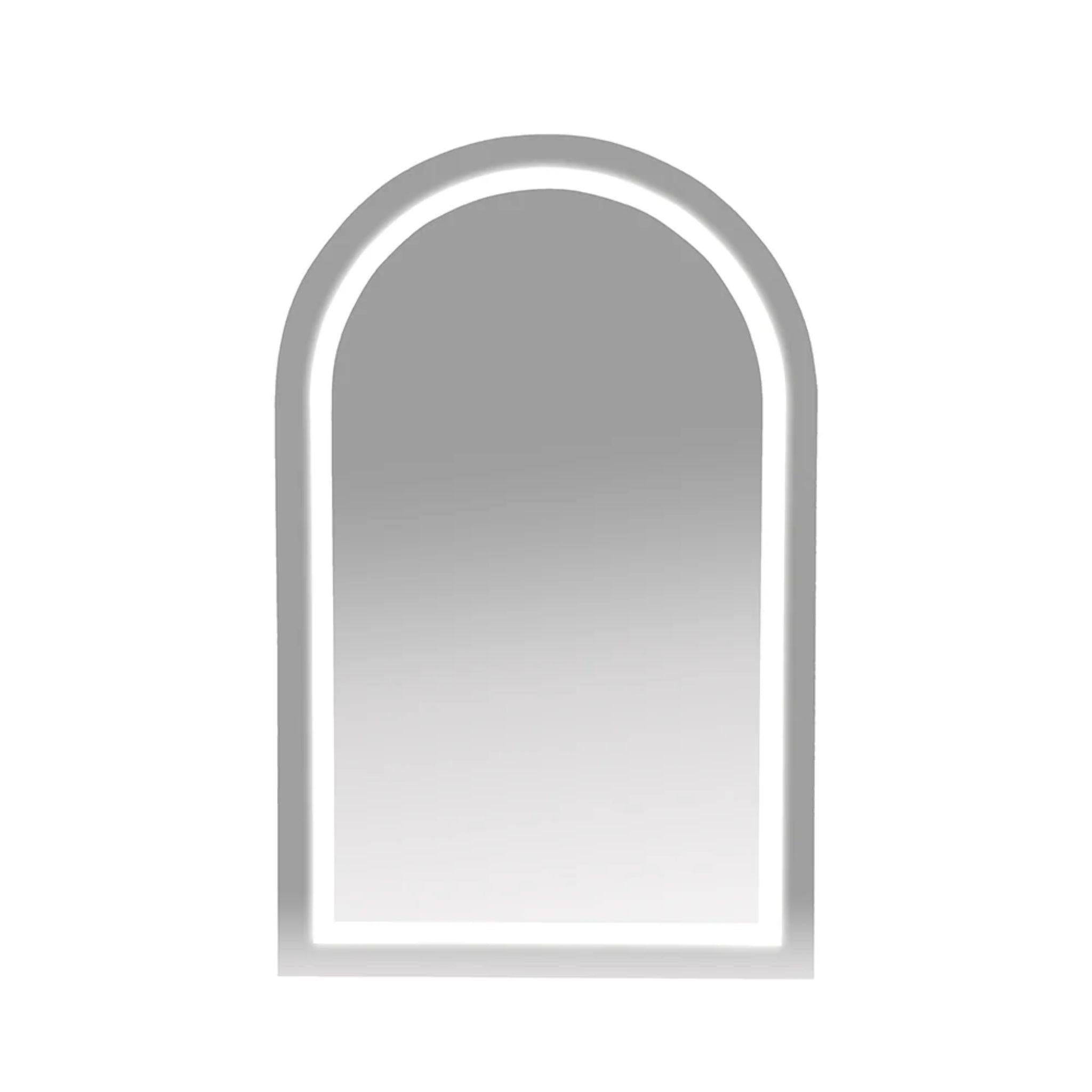 MERCIO ATHENA MATTE WHITE LED SHAVING CABINET 500X900MM