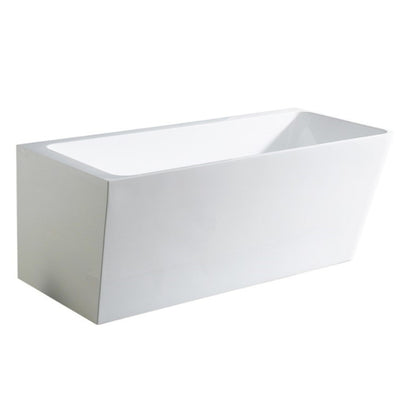 POSEIDON AVIS LEFT CORNER BACK TO WALL BATHTUB GLOSS WHITE (AVAILABLE IN 1500MM AND 1700MM)