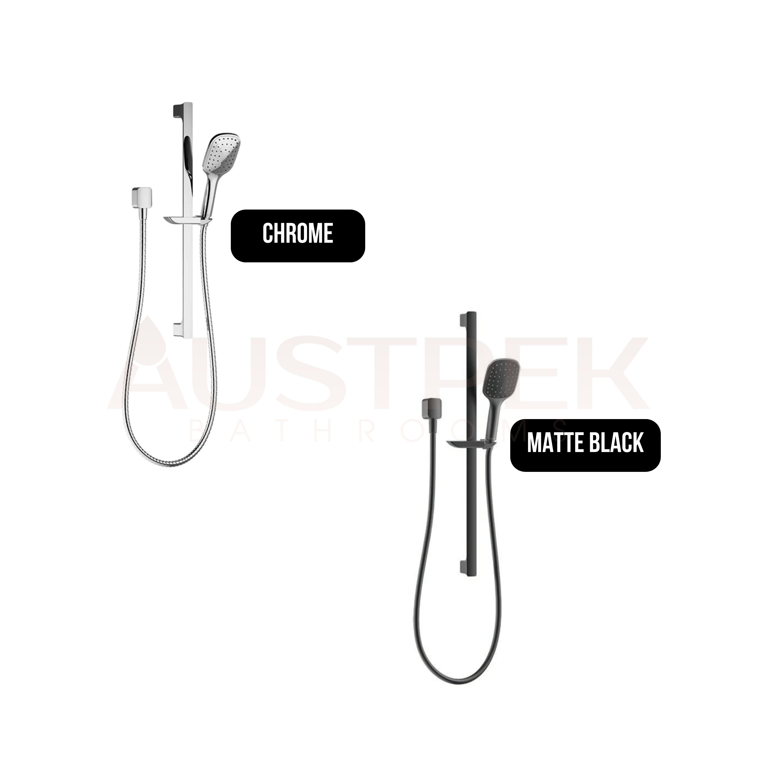 FELTON AXISS II SINGLE SPRAY SLIDE SHOWER 730MM MATTE BLACK