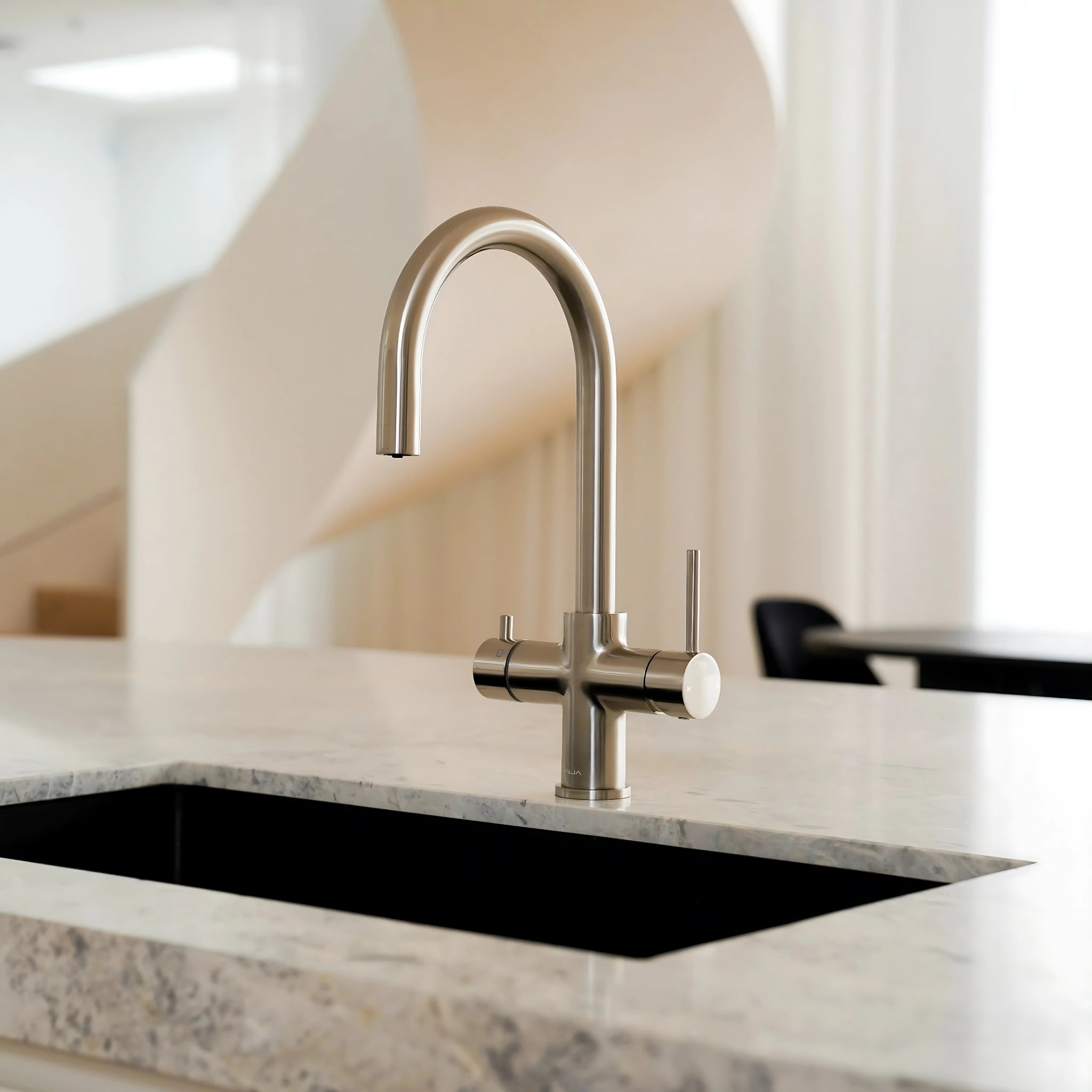 ALIA M41 LEAD FREE INSTANT HOT AND COLD FILTERED WATER TAP BRUSHED NICKEL
