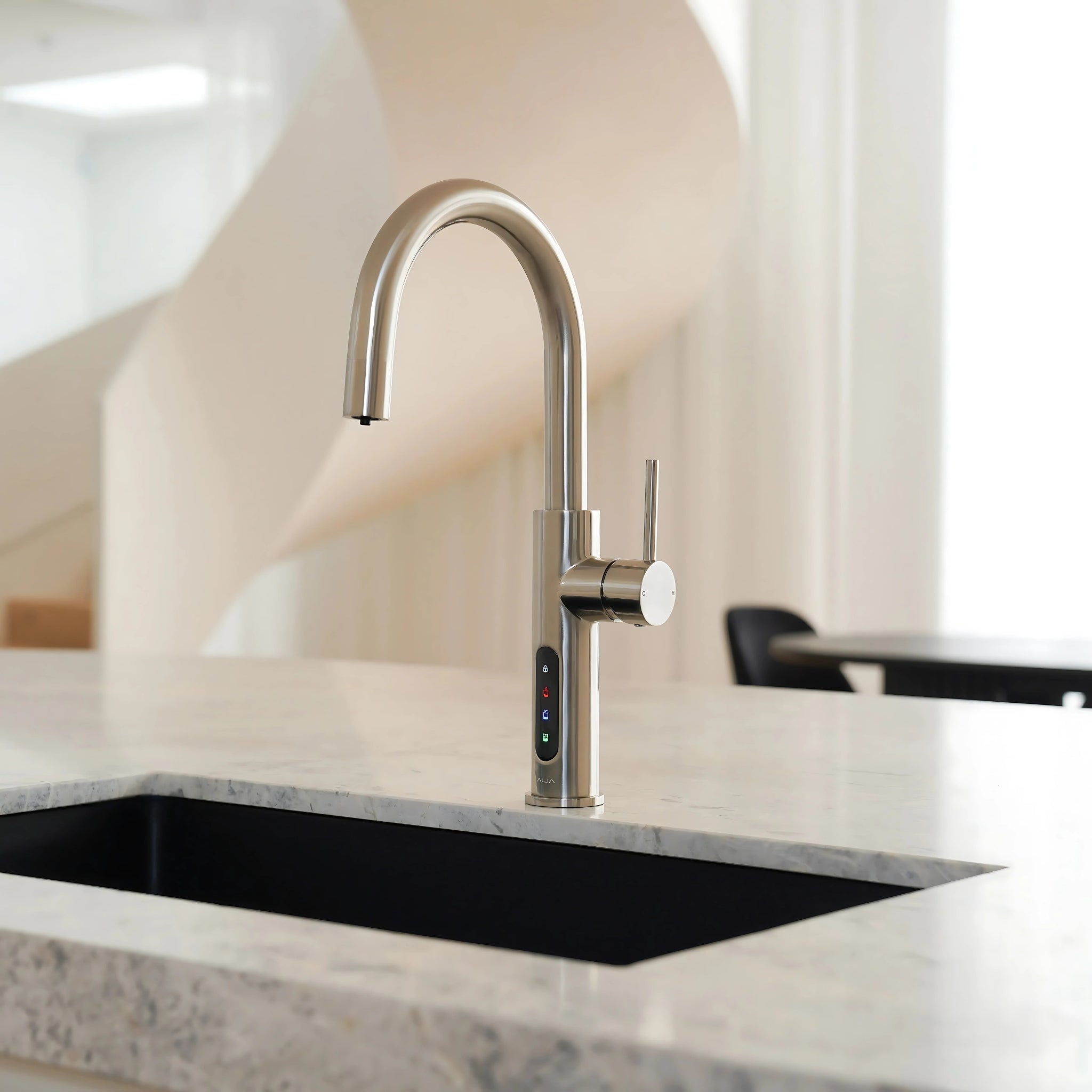 ALIA X51 LEAD FREE INSTANT HOT, COLD AND SPARKLING FILTERED WATER TAP BRUSHED NICKEL