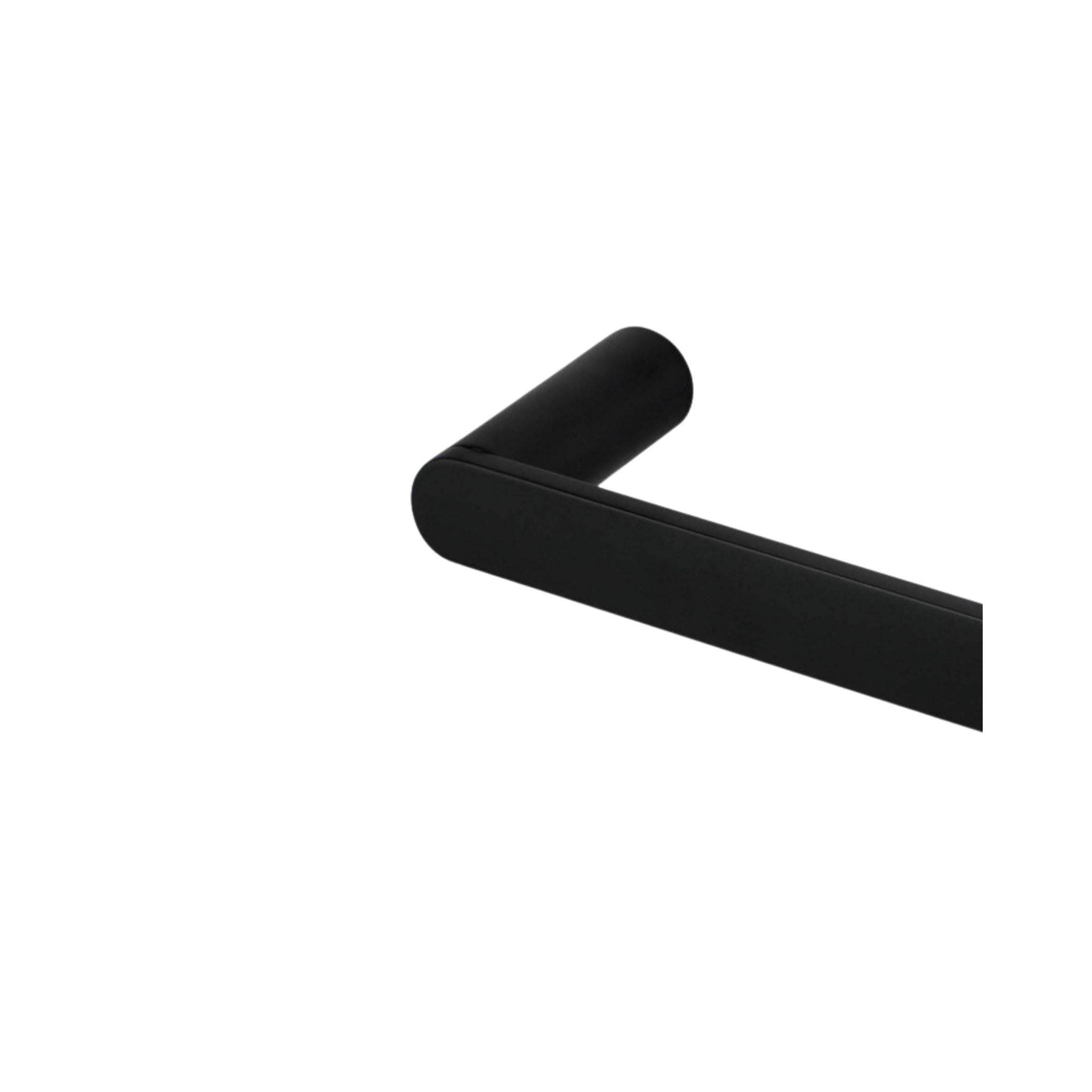 AQUAPERLA RUSHY SINGLE TOWEL RAIL BLACK (AVAILABLE IN 600MM AND 800MM)