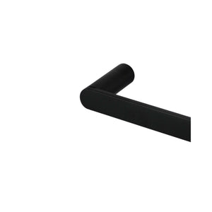 AQUAPERLA RUSHY SINGLE TOWEL RAIL BLACK (AVAILABLE IN 600MM AND 800MM)