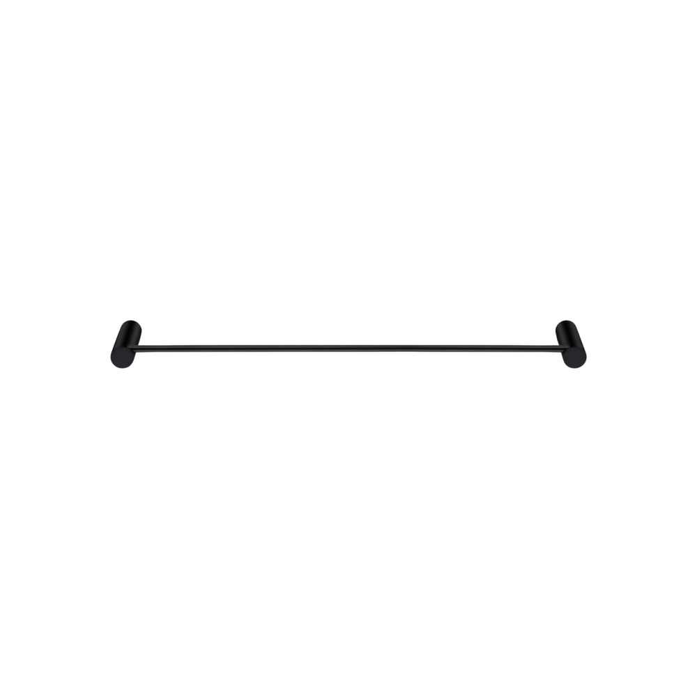 AQUAPERLA SINGLE TOWEL RAIL BLACK 600MM