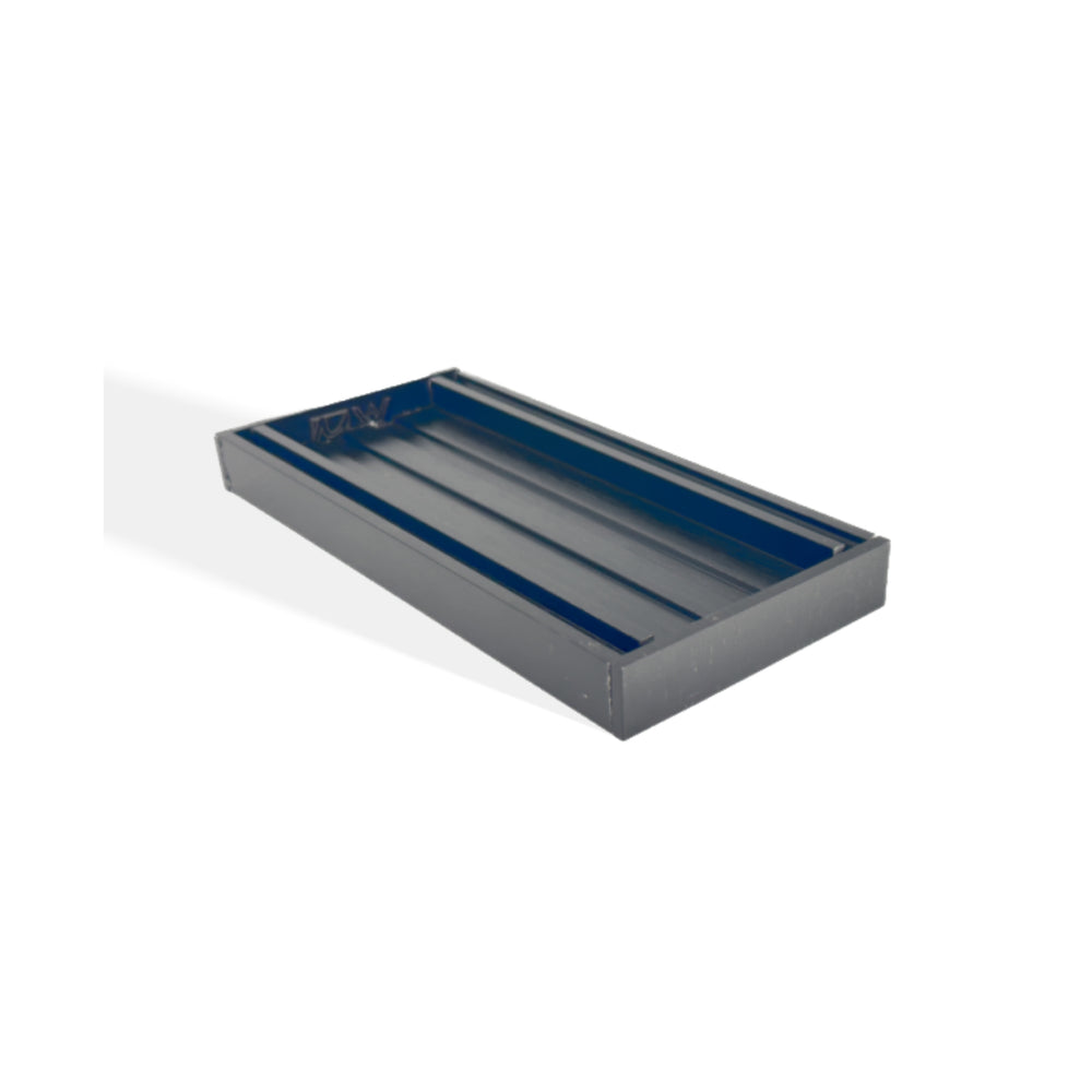 AQUAPERLA EZY FLOW TILE INSERT GRATE BRUSHED BLACK 300X21MM