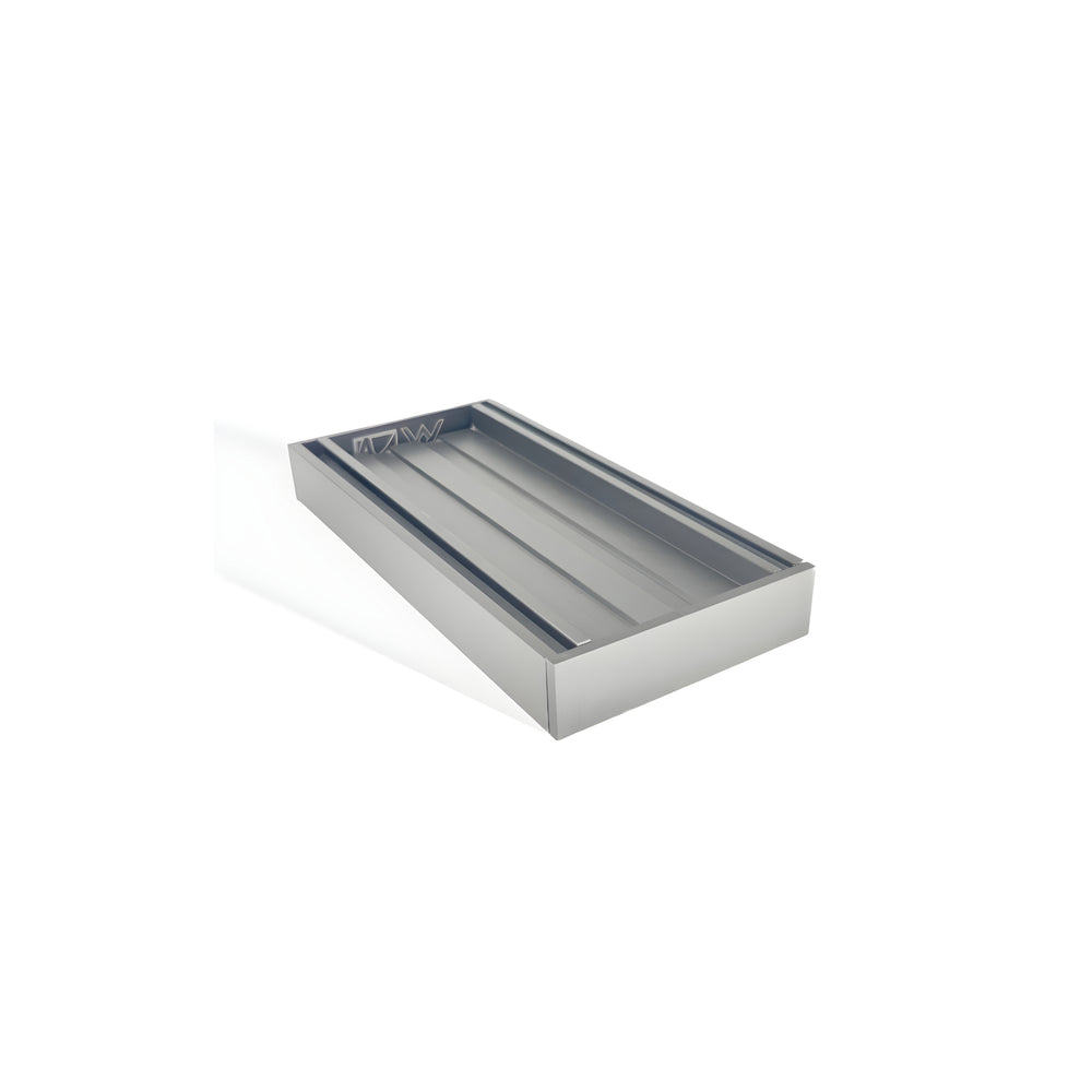 AQUAPERLA EZY FLOW TILE INSERT GRATE GUN METAL 300X26MM
