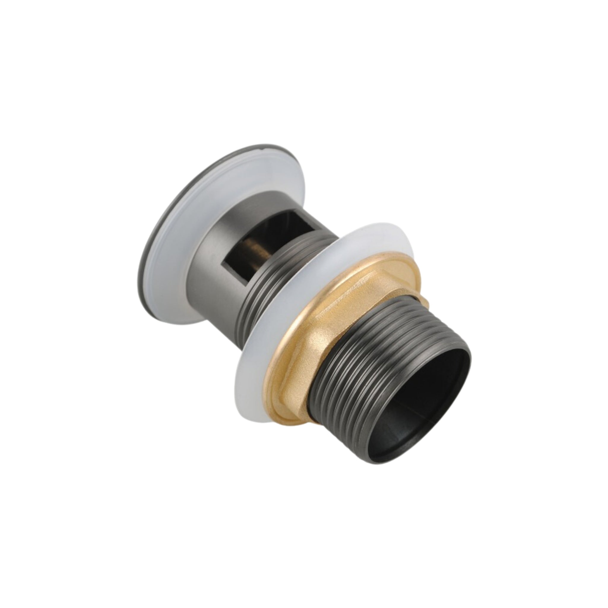 AQUAPERLA POP-UP OVERFLOW BASIN WASTE GUN METAL 32MM