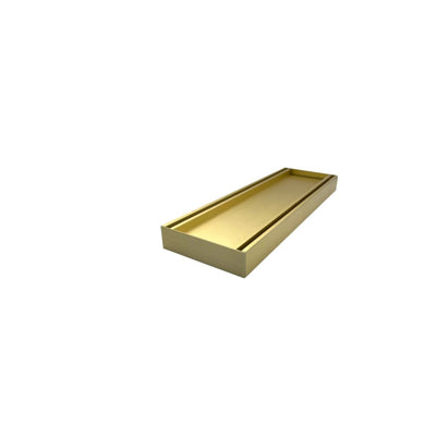 AQUAPERLA EZY FLOW TILE INSERT GRATE BRUSHED GOLD 300X26MM