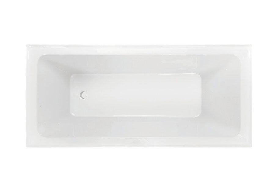 DECINA ARIA INSET BATH GLOSS WHITE (AVAILABLE IN 1525MM AND 1675MM)
