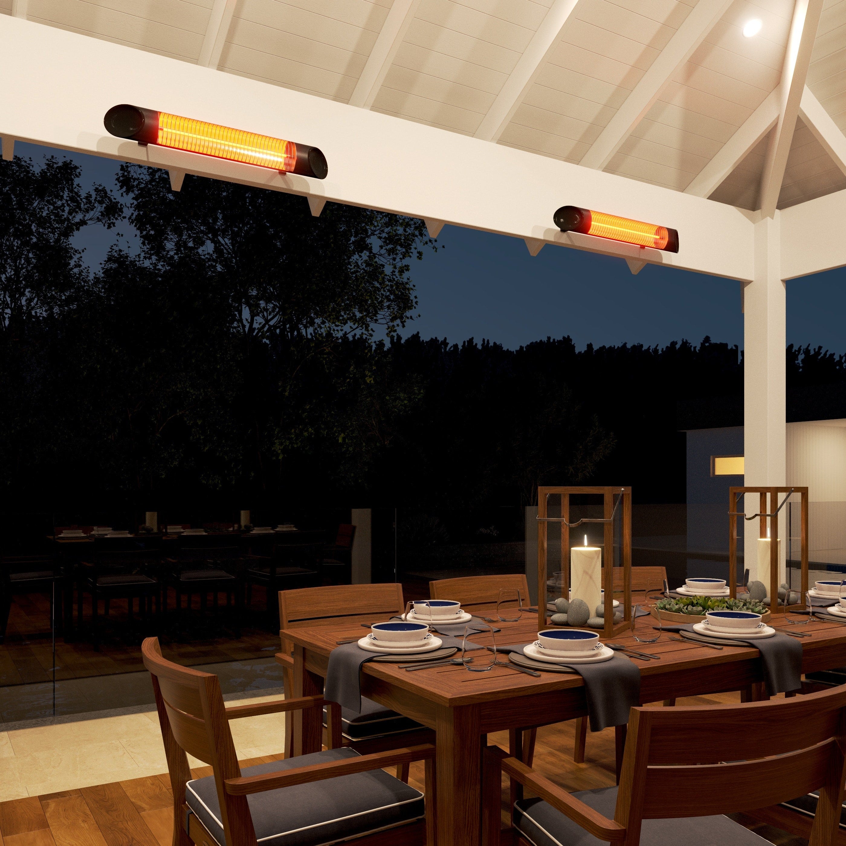 THERMOGROUP ASH 2000W MID-WAVE OUTDOOR HEATER BLACK 945MM