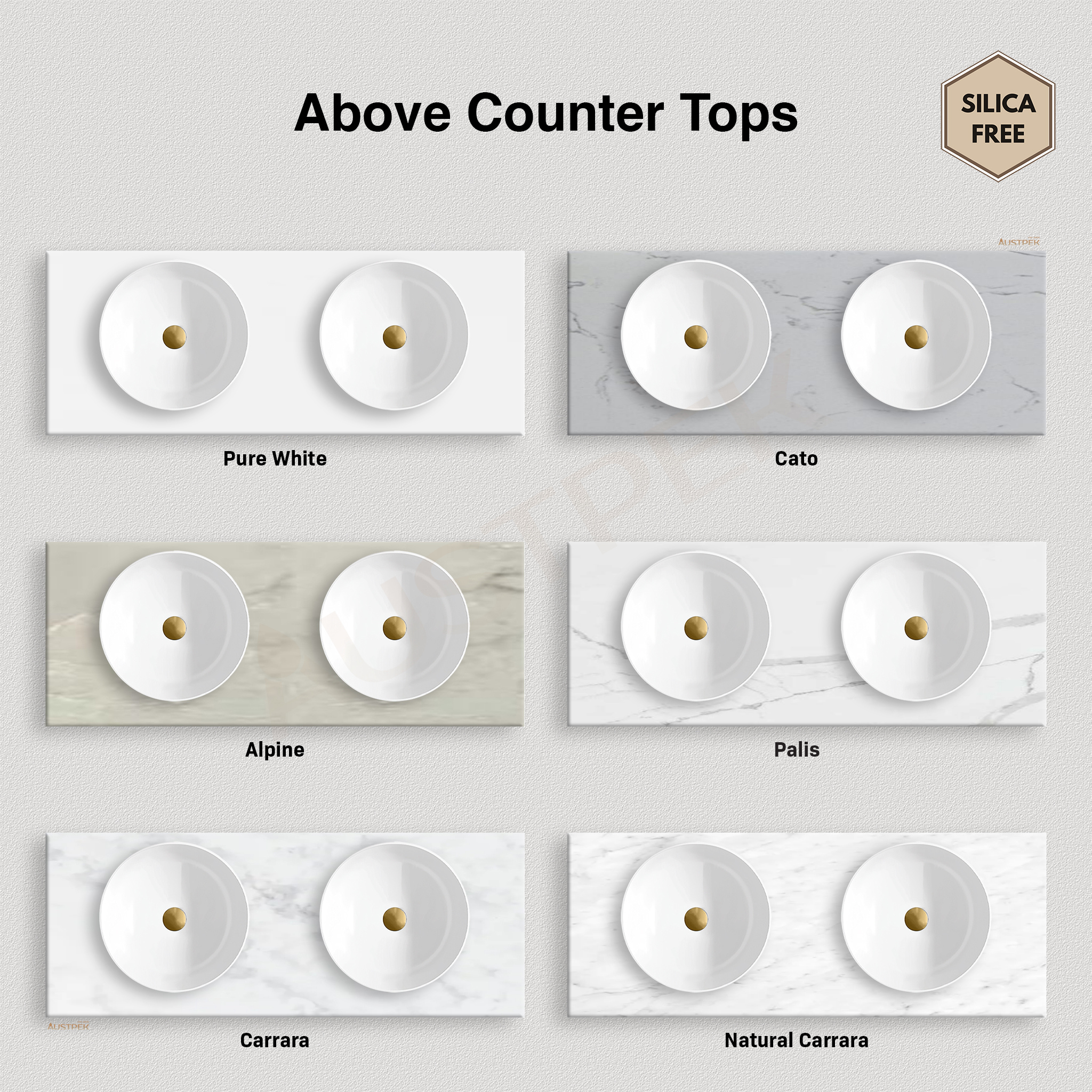 AULIC FLAUTO MATTE WHITE 1800MM DOUBLE BOWL WALL HUNG VANITY