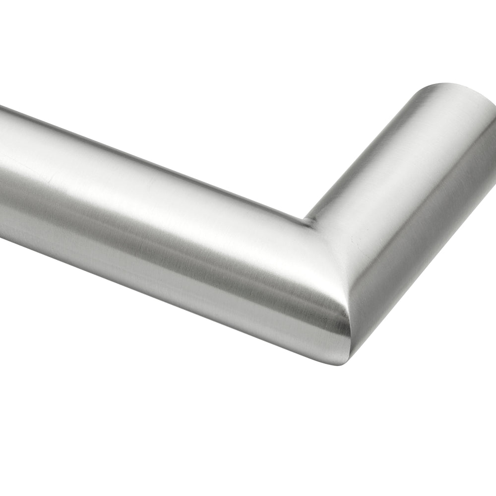 COLDBUSTER HORIZONTAL ROUND HEATED SINGLE TOWEL RAIL BRUSHED STAINLESS STEEL (AVAILABLE IN 450MM, 632MM AND 832MM)