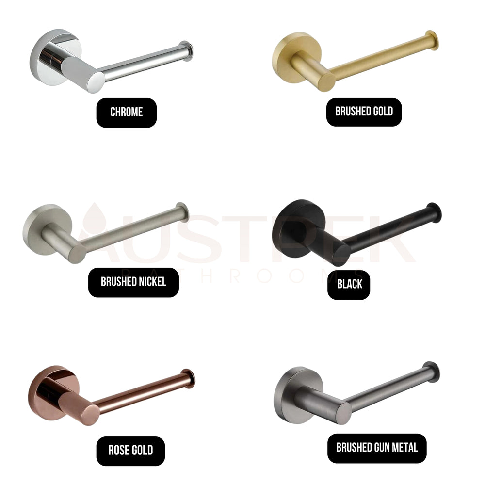 HELLYCAR IDEAL TOILET ROLL HOLDER BRUSHED GUN METAL
