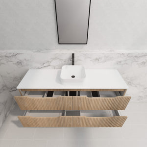 RIVA BALI AMERICAN OAK 1500MM SINGLE BOWL FLOOR STANDING VANITY