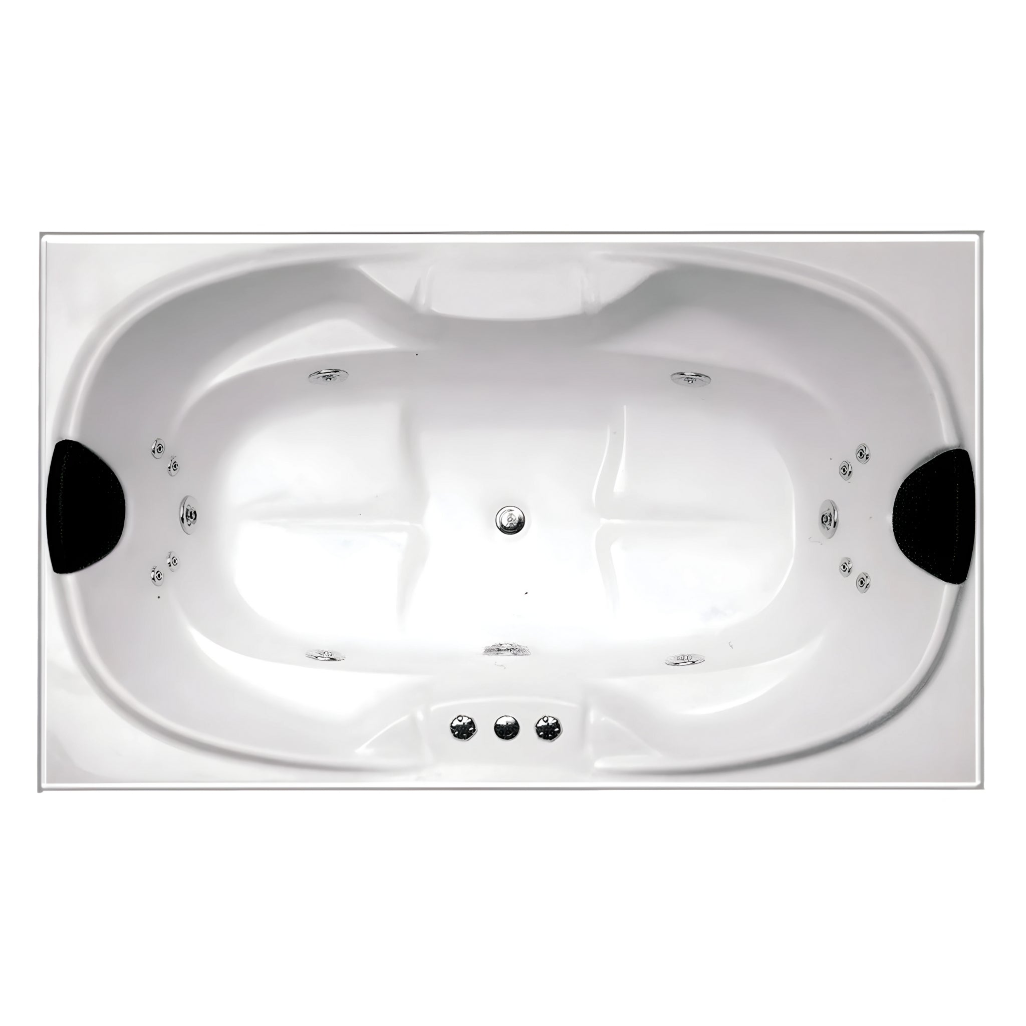 BROADWAY BARGELO PETITE SPA BATHTUB GLOSS WHITE 1800MM WITH 18 JETS