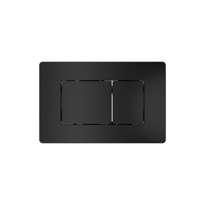 BELBAGNO STAINLESS STEEL IN WALL RECTANGULAR BUTTON FLUSH PLATES 256MM MATTE BLACK