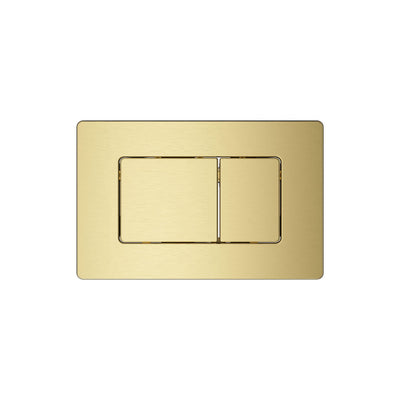 BELBAGNO STAINLESS STEEL IN WALL RECTANGULAR BUTTON FLUSH PLATES 256MM BRUSHED GOLD