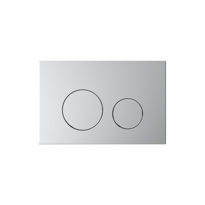 BELBAGNO STAINLESS STEEL IN WALL CIRCLE BUTTON FLUSH PLATES 256MM BRUSHED TREATMENT