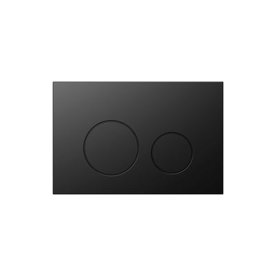 BELBAGNO STAINLESS STEEL IN WALL CIRCLE BUTTON FLUSH PLATES 256MM MATTE BLACK