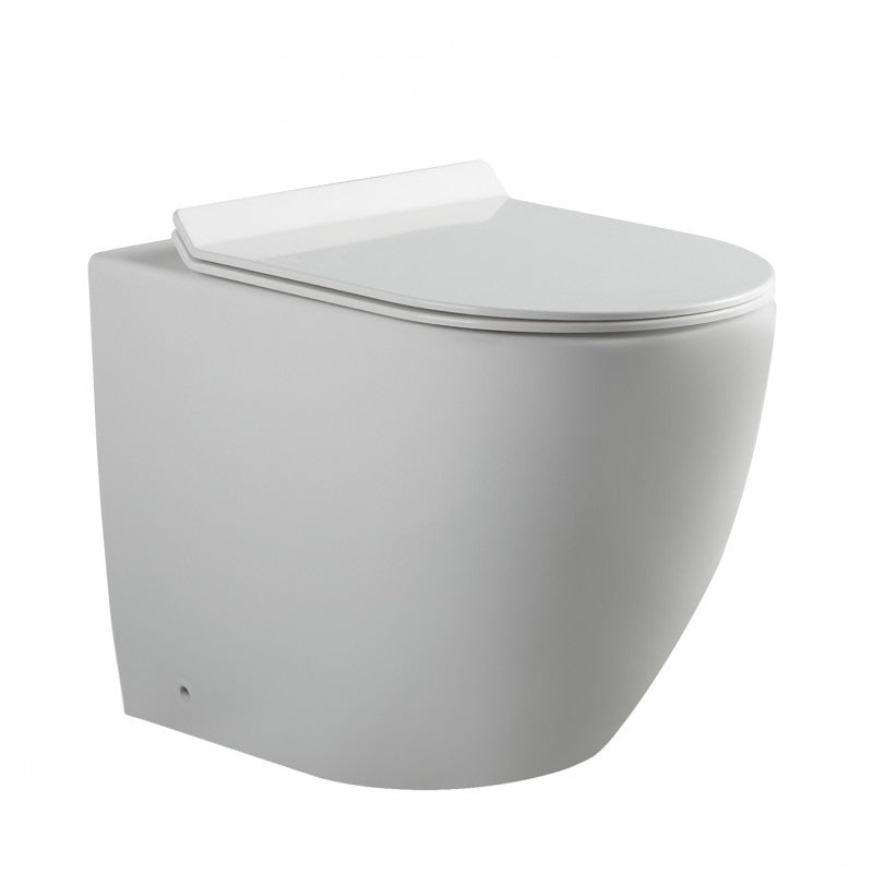 BEL BAGNO ALEXANDER-R SERIES WALL FACED PAN GLOSS WHITE