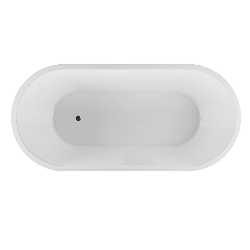 BELBAGNO BUCCIANO FREESTANDING BATHTUB STONE GREY AND GLOSS WHITE 1675MM