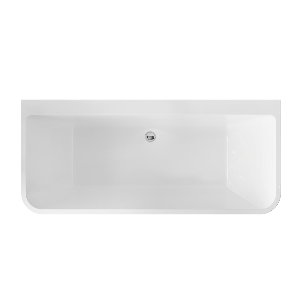BELBAGNO ALTO FREESTANDING BATHTUB SEMI GLOSS WHITE (AVAILABLE IN 1500MM AND 1700MM)