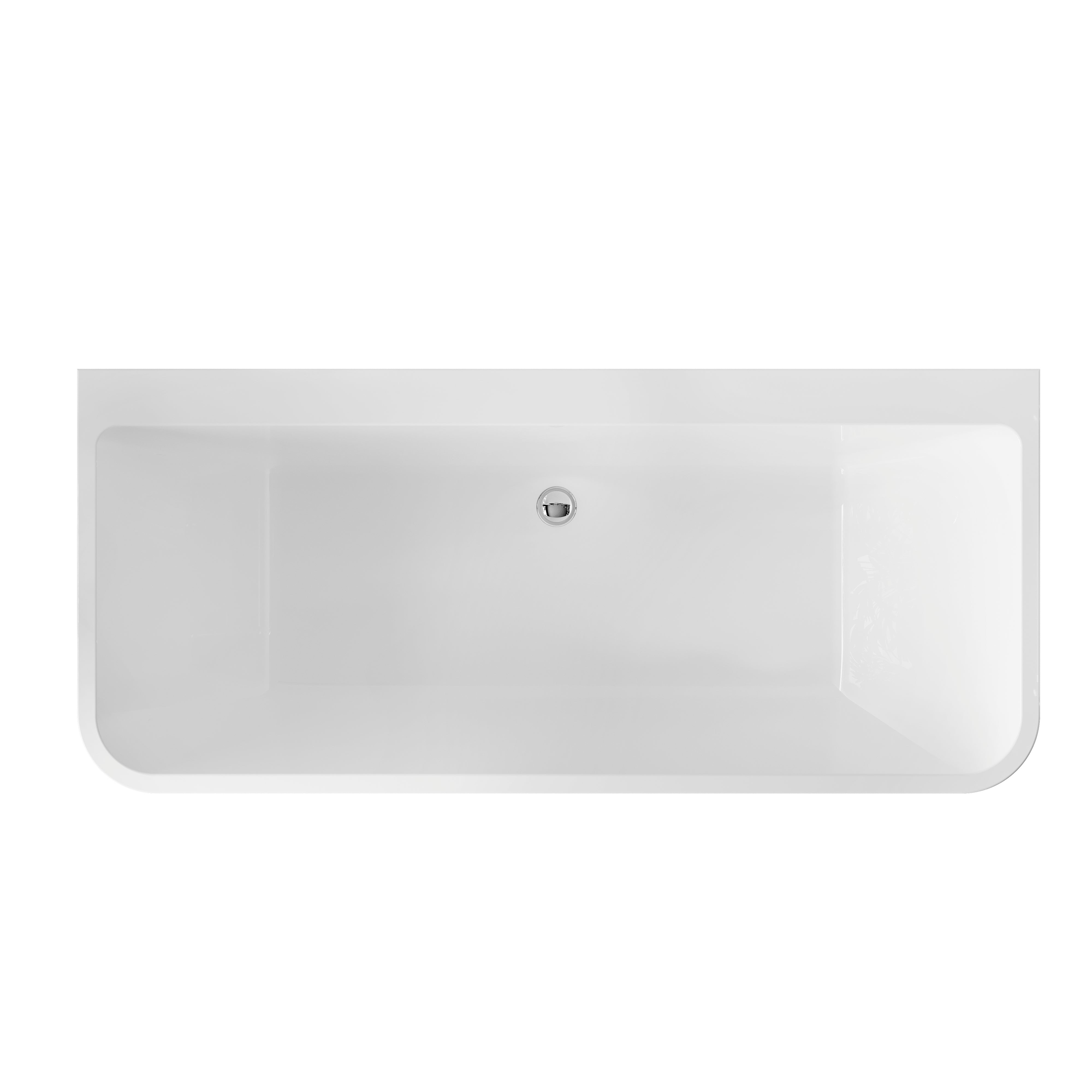 BELBAGNO ALTO FREESTANDING BATHTUB SEMI GLOSS WHITE (AVAILABLE IN 1500MM AND 1700MM)