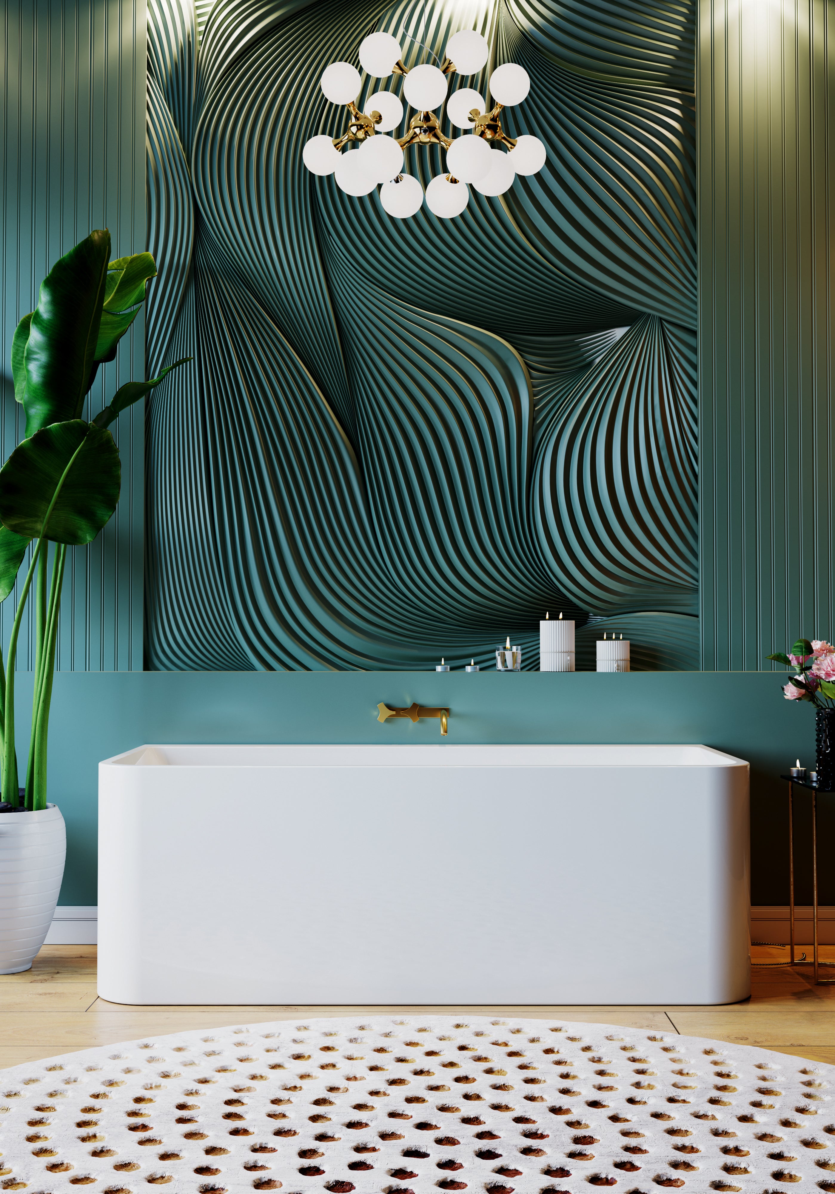 BELBAGNO ALTO FREESTANDING BATHTUB SEMI GLOSS WHITE (AVAILABLE IN 1500MM AND 1700MM)