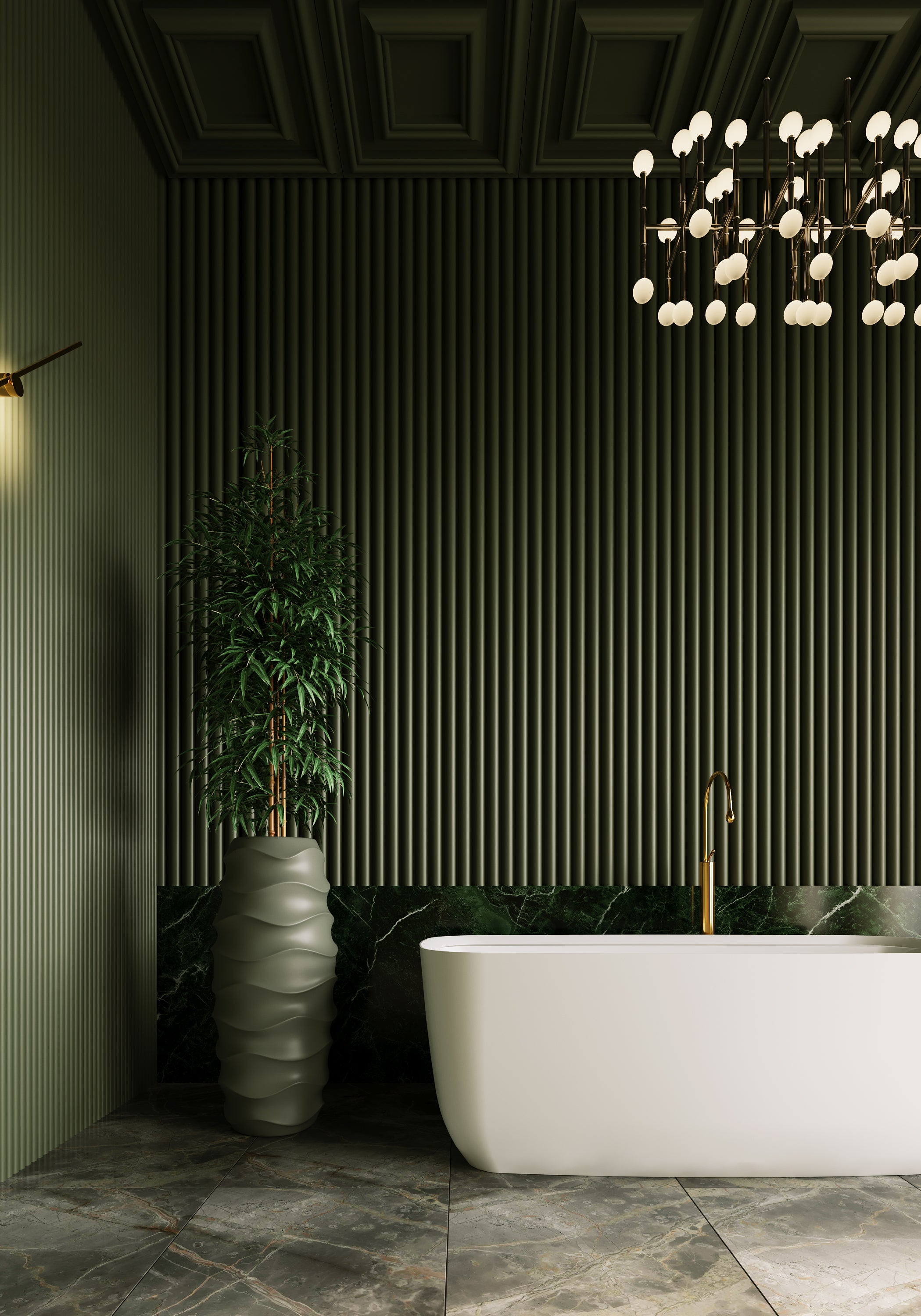 BELBAGNO TERRICCIO FREESTANDING BATHTUB MATTE WHITE (AVAILABLE IN 1500MM AND 1700MM)