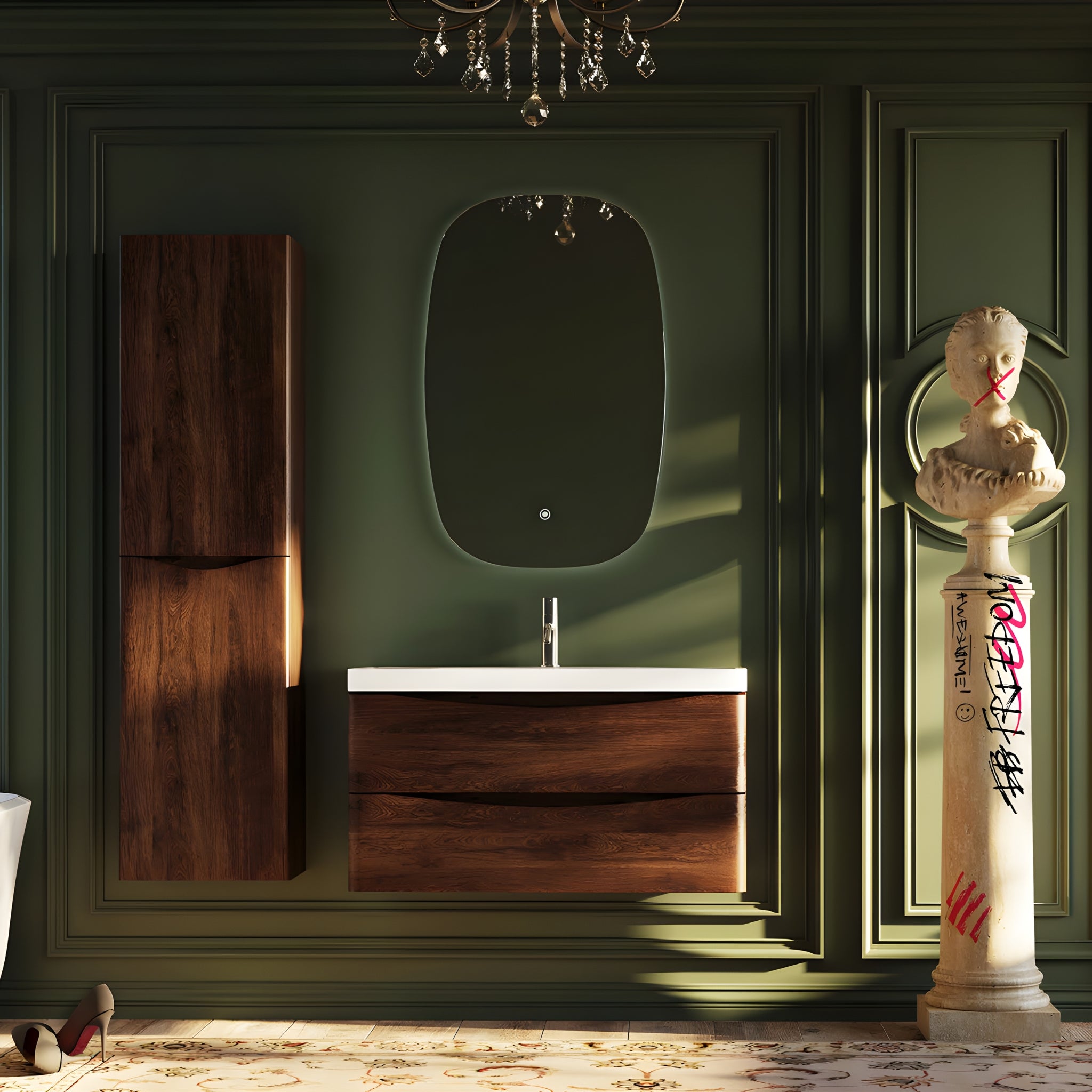 BELBAGNO Q-LINE FRAMELESS LED MIRROR 580X900MM