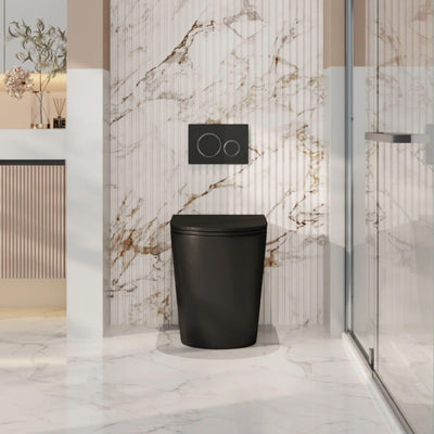 MERCIO BERLIN99 QUIET FLUSH WALL FACED FLOOR PAN MATTE BLACK