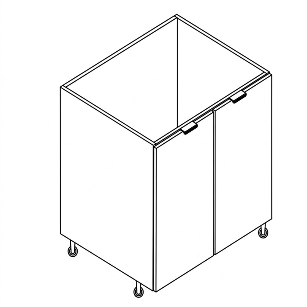VITO CUSTOM DOUBLE DOOR CUPBOARD FLOOR STANDING KITCHEN CABINET (MULTIPLE SIZES AVAILABLE)