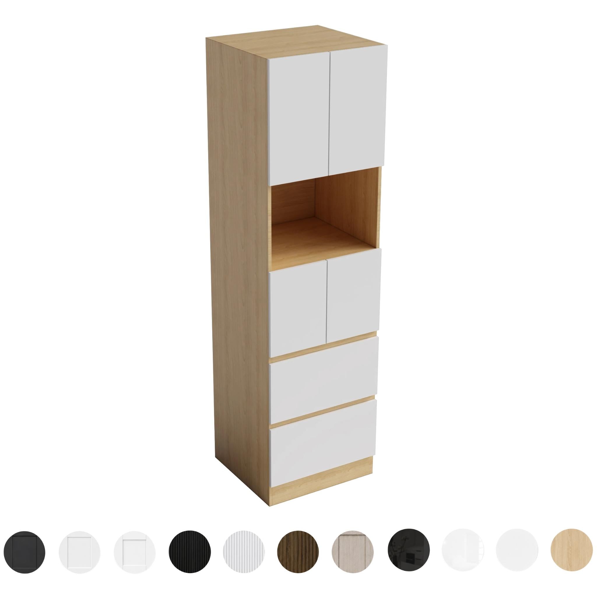 VITO CUSTOM PANTRY DOUBLE DOOR FLOOR STANDING TALL KITCHEN CABINET 600MM