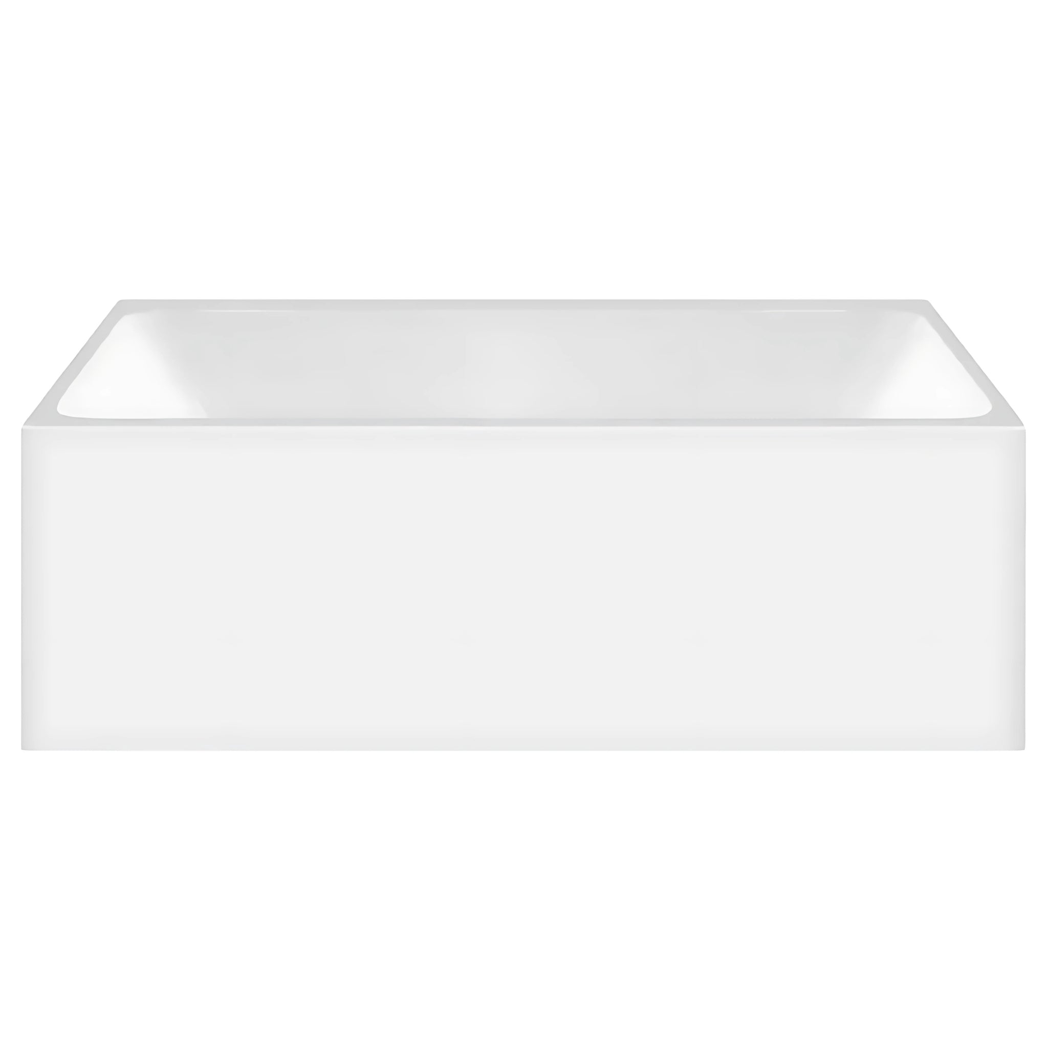 DECINA BIANCO FREESTANDING BACK TO WALL BATHTUB GLOSS WHITE (AVAILABLE IN 1400MM, 1500MM AND 1700MM)