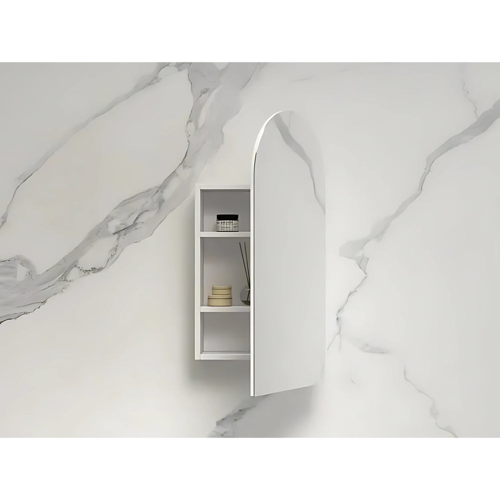INFINITY BIANCO SEMI MATTE WHITE SHAVING CABINET 550X900MM
