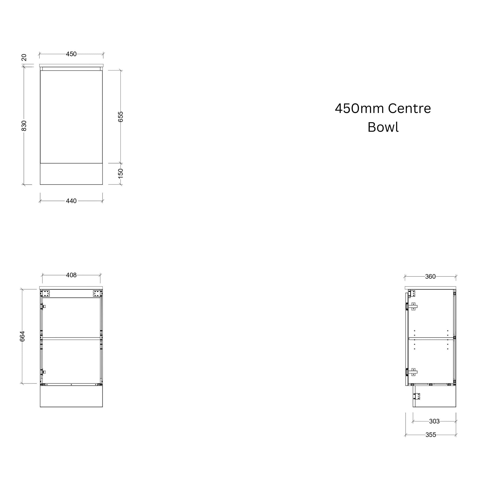 TIMBERLINE BILLIE SPACE SAVING CUSTOM FLOOR STANDING VANITY (ALL SIZING)