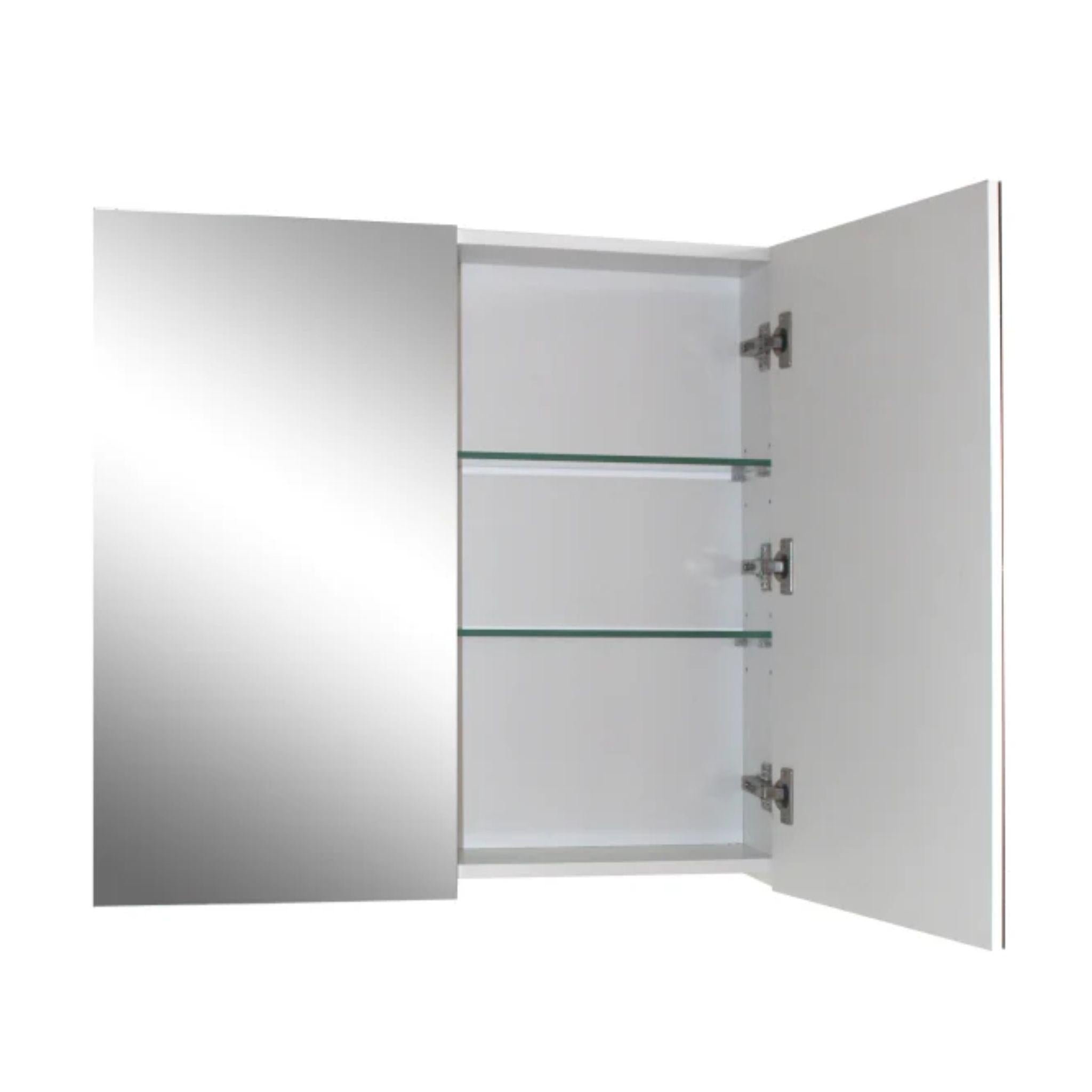 MERCIO BIANCA GLOSS WHITE PVC SHAVING CABINET 750X720MM