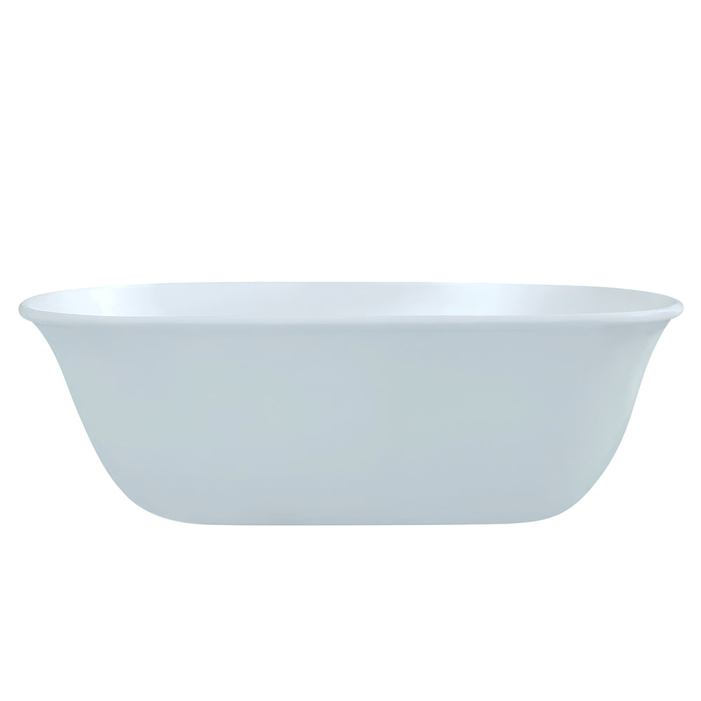 TURNER HASTINGS BLANCHE TITANCAST FREESTANDING NON OVERFLOW BATHTUB ALICE BLUE 1620MM