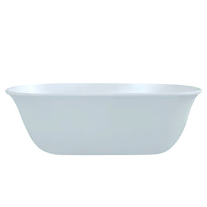 TURNER HASTINGS BLANCHE TITANCAST FREESTANDING NON OVERFLOW BATHTUB ALICE BLUE 1620MM