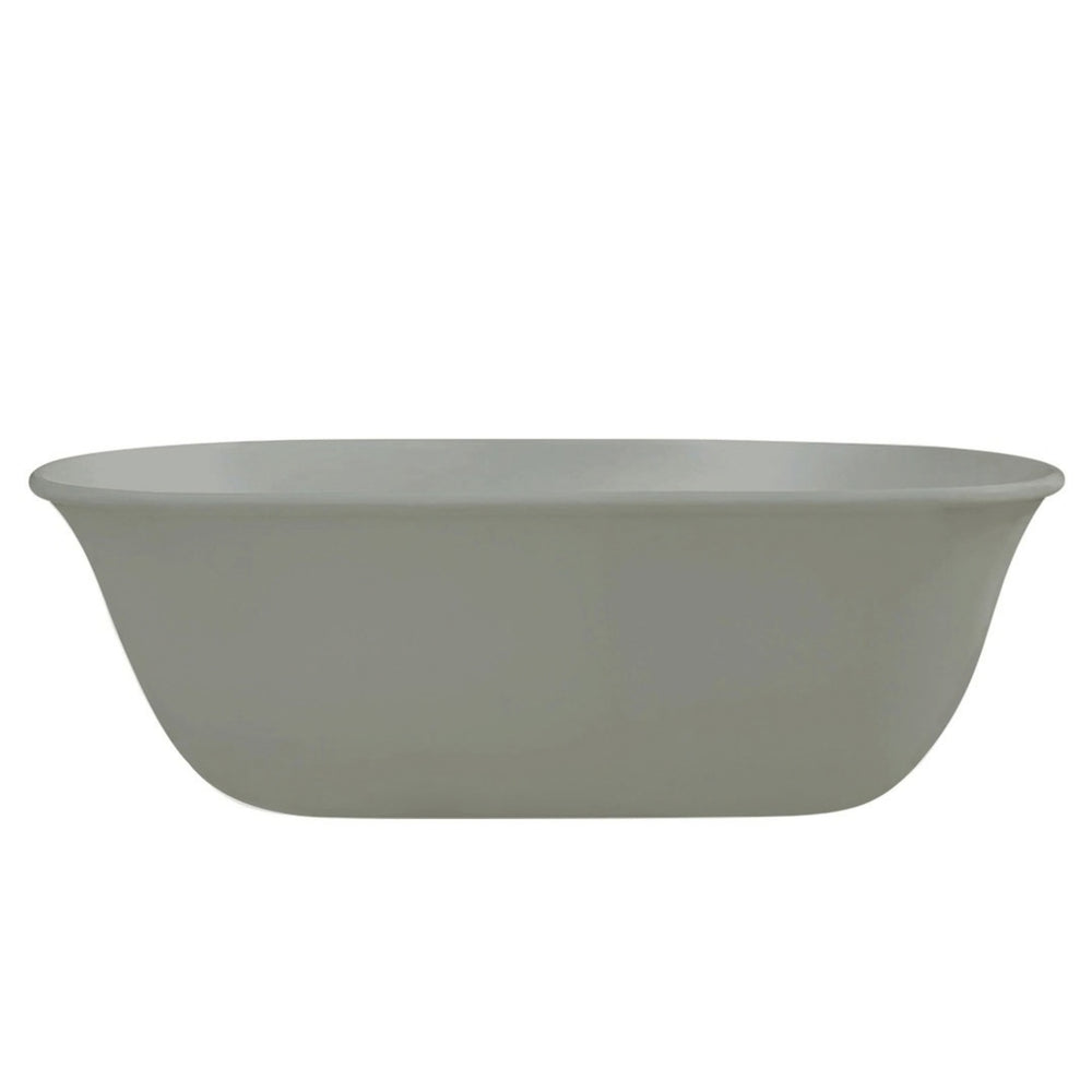 TURNER HASTINGS BLANCHE TITANCAST FREESTANDING NON OVERFLOW BATHTUB INDUSTRIAL GREY 1620MM