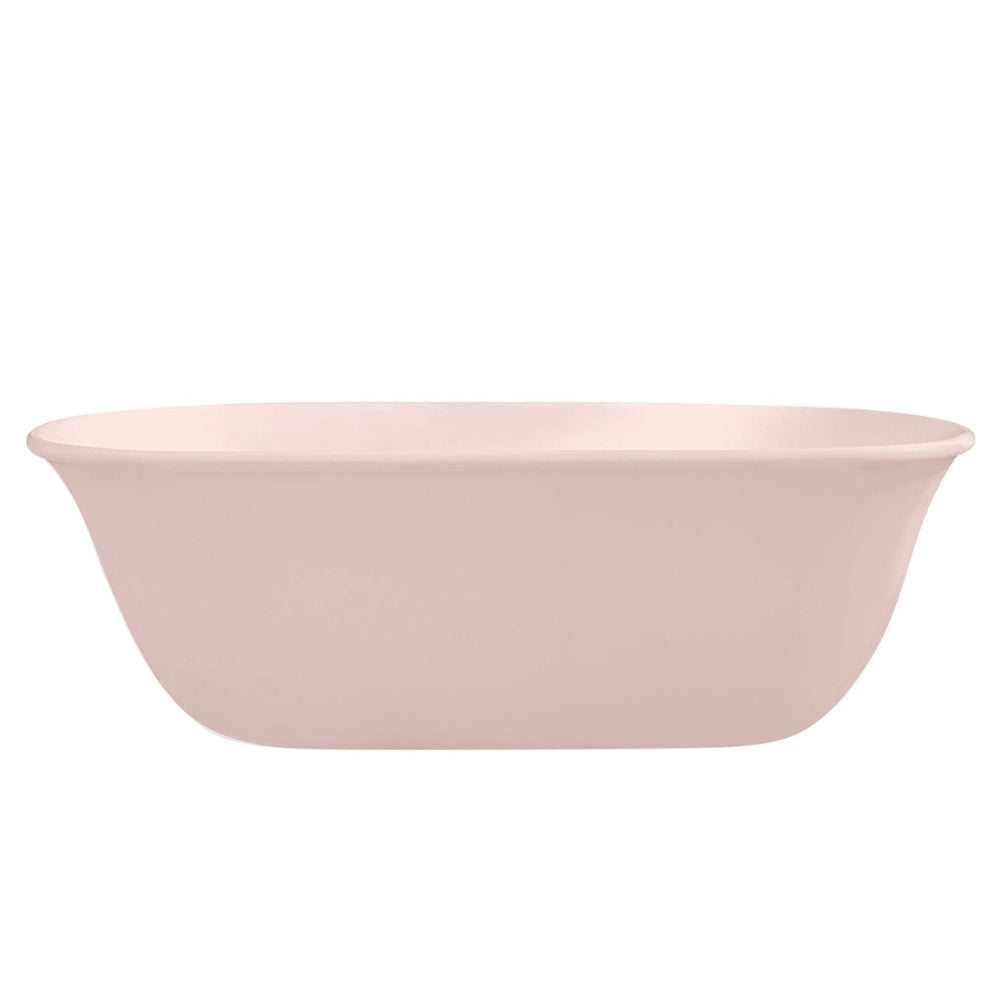 TURNER HASTINGS BLANCHE TITANCAST FREESTANDING NON OVERFLOW BATHTUB MISTY ROSE 1620MM