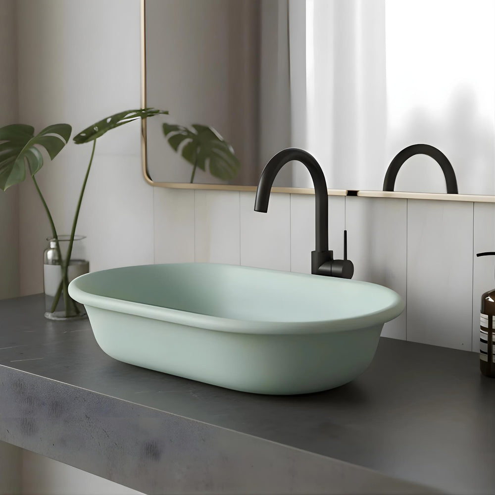 TURNER HASTINGS BLANCHE TITANCAST HANDCRAFTED ABOVE COUNTER BASIN SPECIAL FINISH 530MM