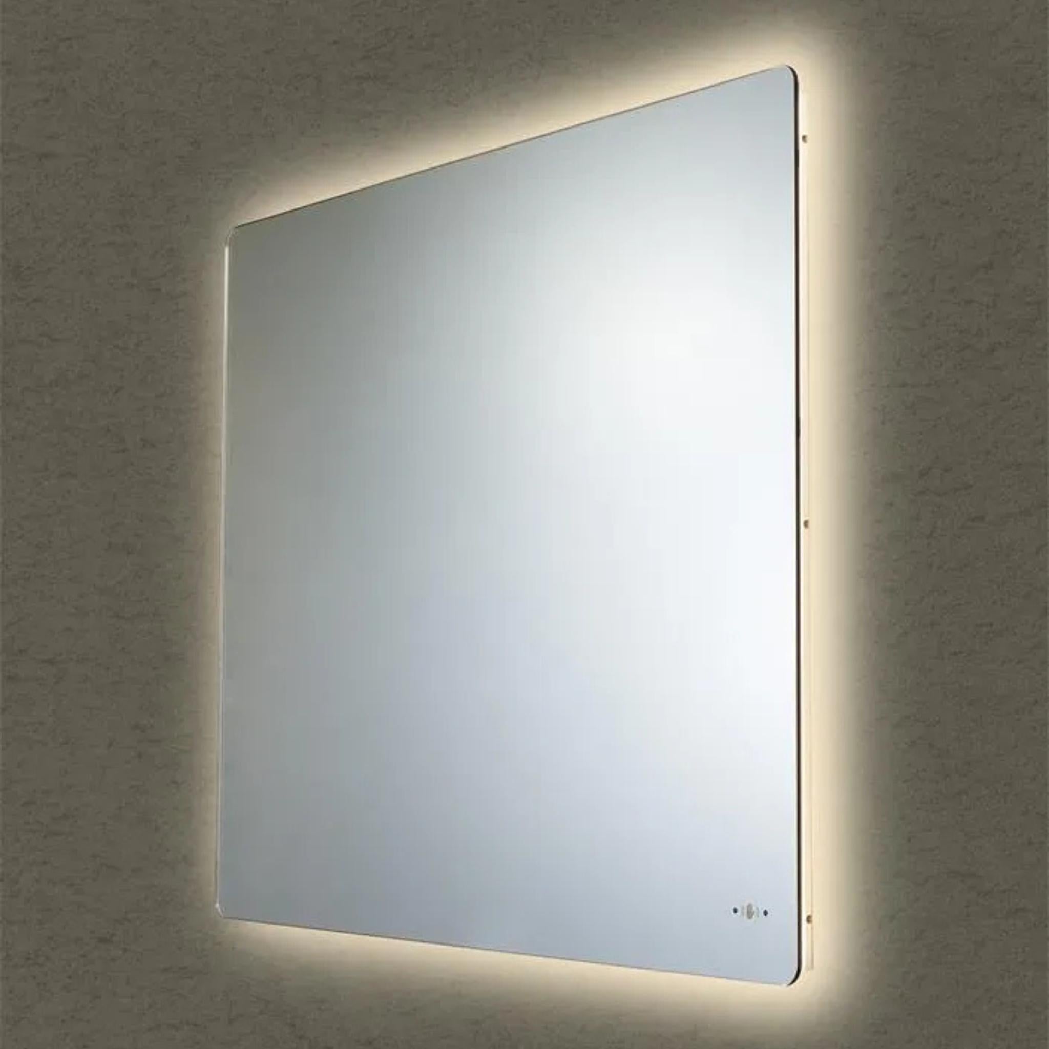 POSEIDON JASPER RECTANGULAR BACKLIT LED MIRROR 3 COLOUR LIGHTS 750X600MM