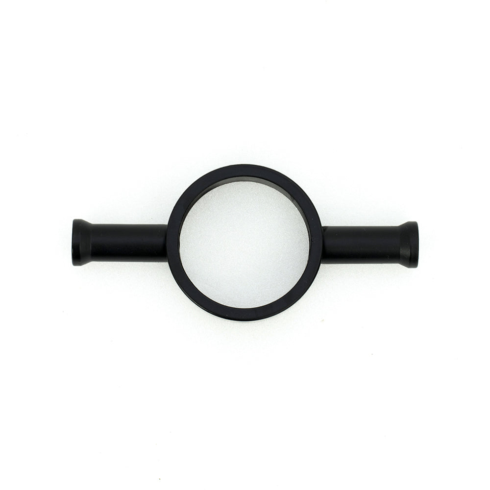 RADIANT HEATING ROUND HOOK ACCESSORY FOR VERTICAL TOWEL RAIL MATTE BLACK 110MM