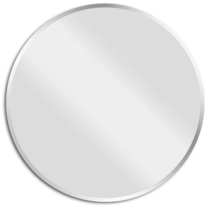 POSEDION LUNA ROUND FRAMELESS BEVEL EDGE PLAIN MIRROR 900X900MM