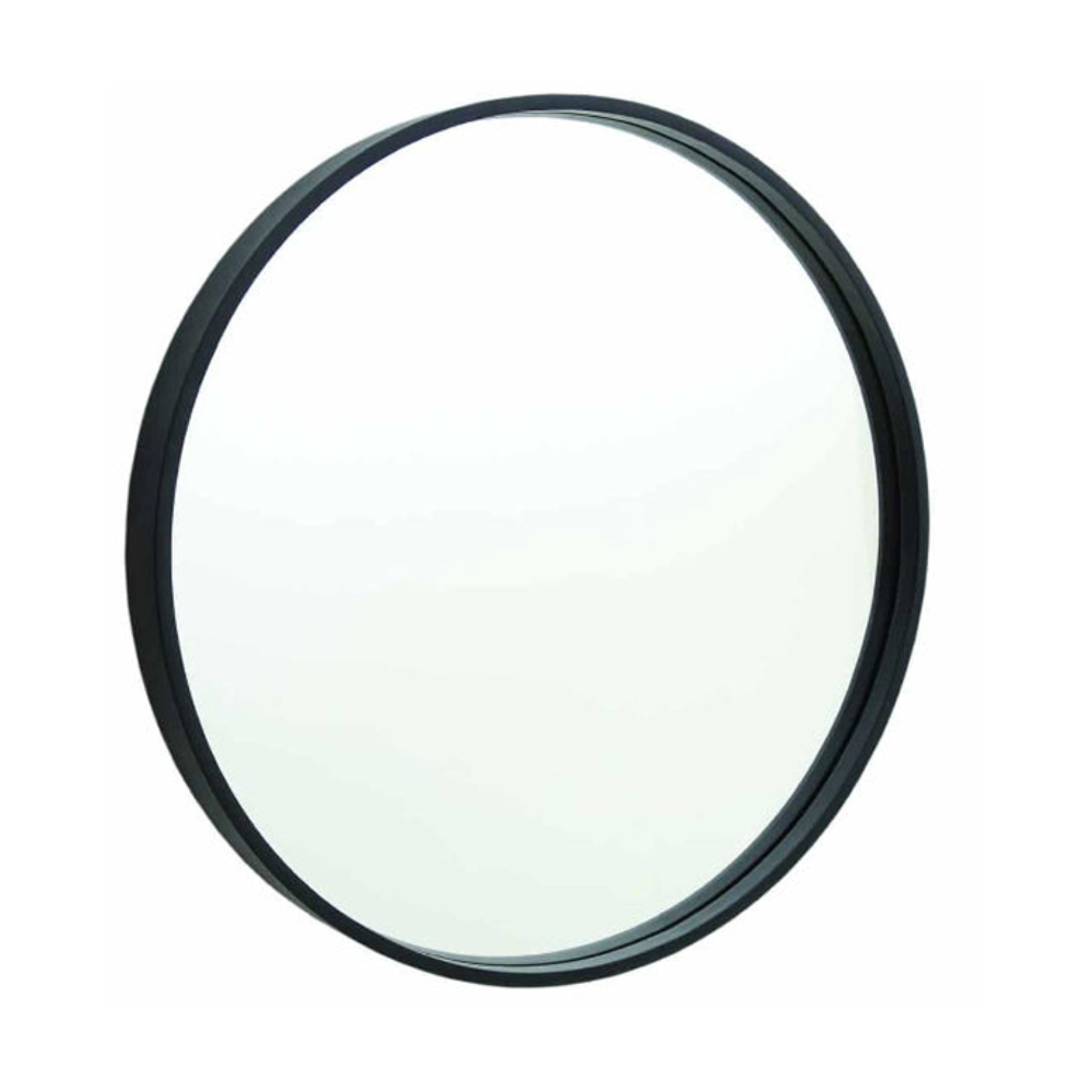 THERMOGROUP ABLAZE ROUND BLACK FRAME MIRROR 600MM