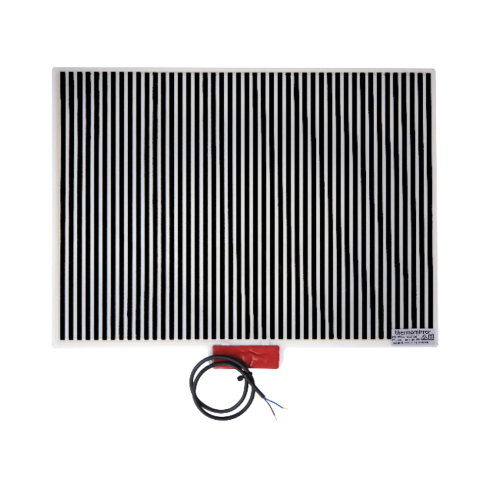 THERMOGROUP ABLAZE ROUND BLACK FRAME MIRROR WITH DEMISTER 600MM